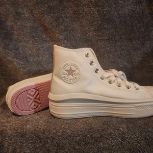 New Converse High Tops with Platform Soles for Women in Sizes 9.5 and 10